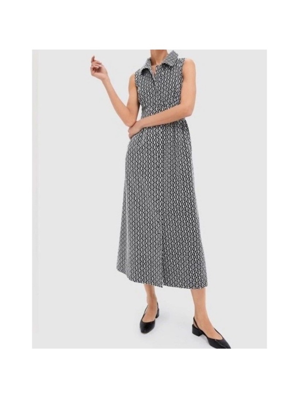 Tuckernuck Pomander Place Black White Eyelet Noelle Dress Sz XS NWT